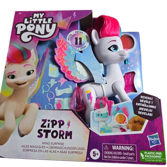 My Little Pony Dolls Zipp Storm Wing Surprise, 5.5-inch Toy with Wings and Acces - Picture 2 of 4